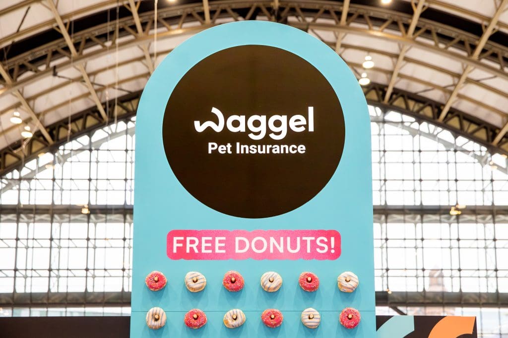 Waggel BSAVA Vet Congress exhibition stall by Event Concept, creative event agency and production company London New York
